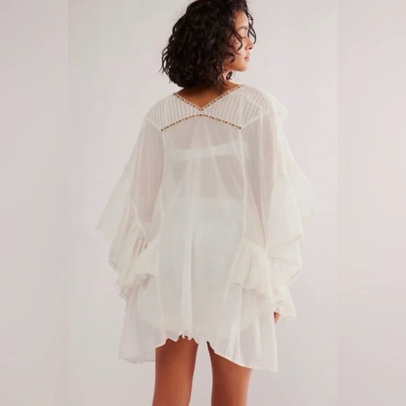Free People Morning Light Robe in White - Picture 2 of 5